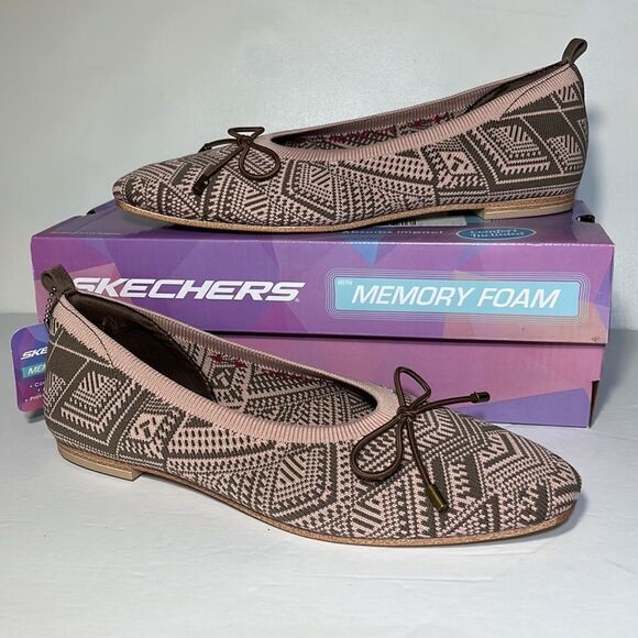 Skechers Cleo Snip Sweet Class Knit Vegan Skimmers - Picture 1 of 6